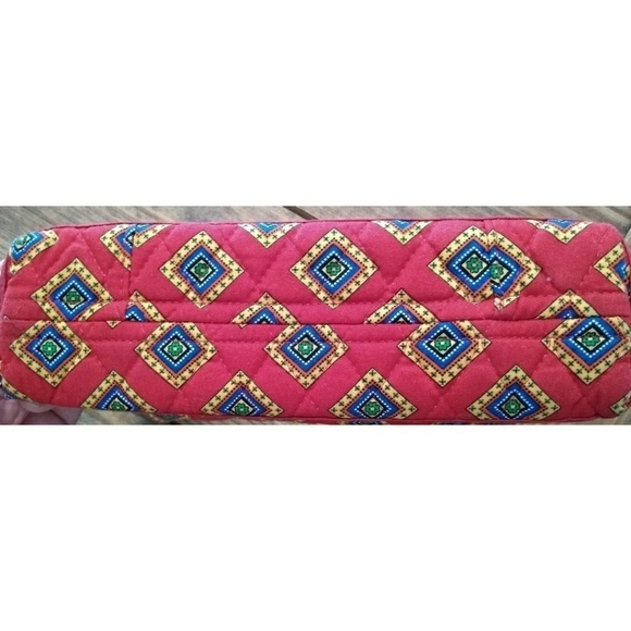 Vera Bradley Villa Red Small Hobo Style Bag - Picture 3 of 4